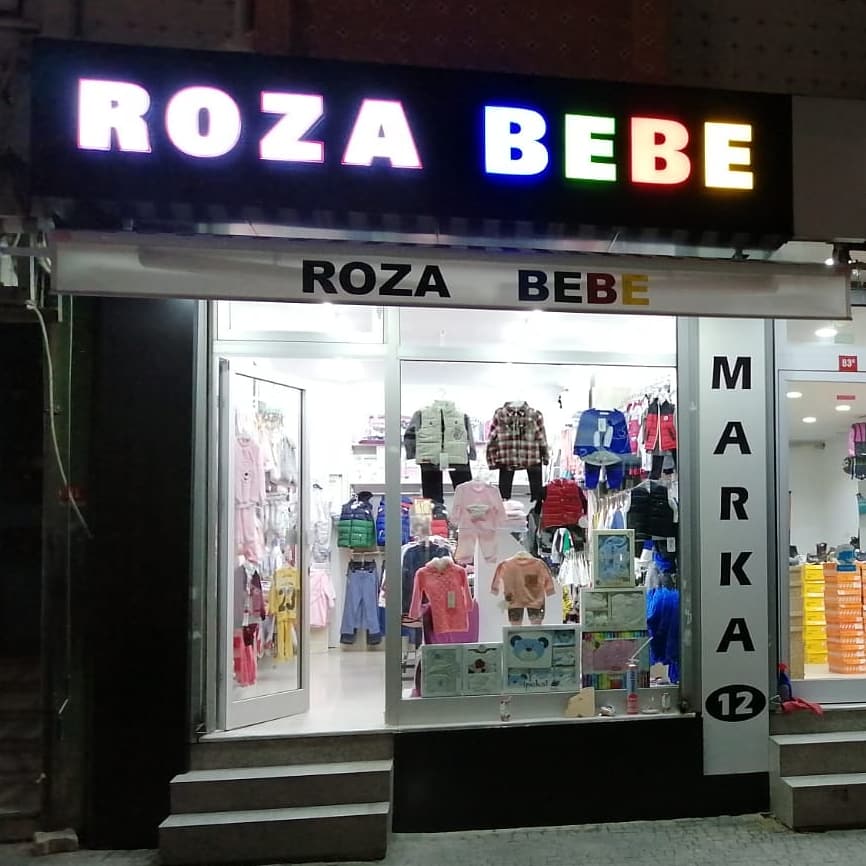 Roza Bebe Giyim Kutu Harf Tabela | Antik Reklam Referans Çalışması - ANTİK REKLAM