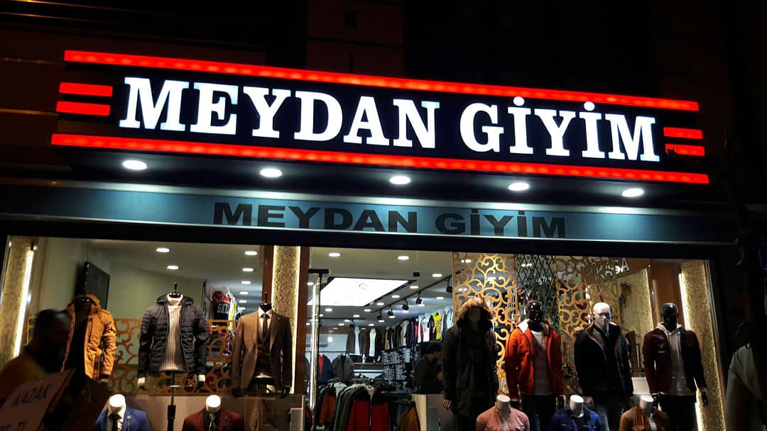 Meydan Giyim Kutu Harf Tabela | Antik Reklam Referans Çalışması - ANTİK REKLAM