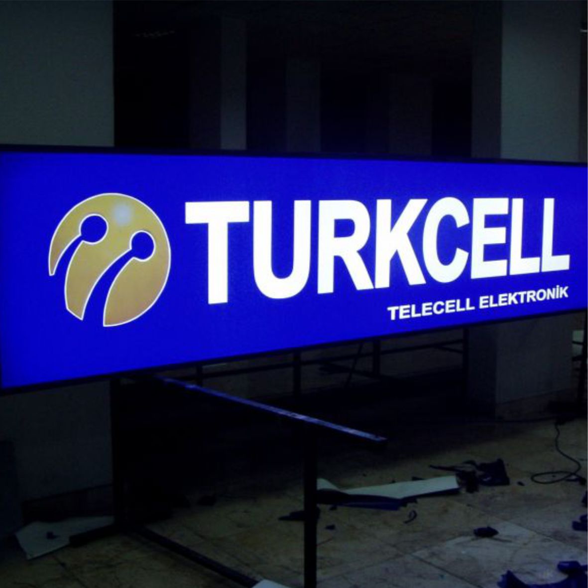 Turkcell Vinil Germe Tabela | Antik Reklam - ANTİK REKLAM