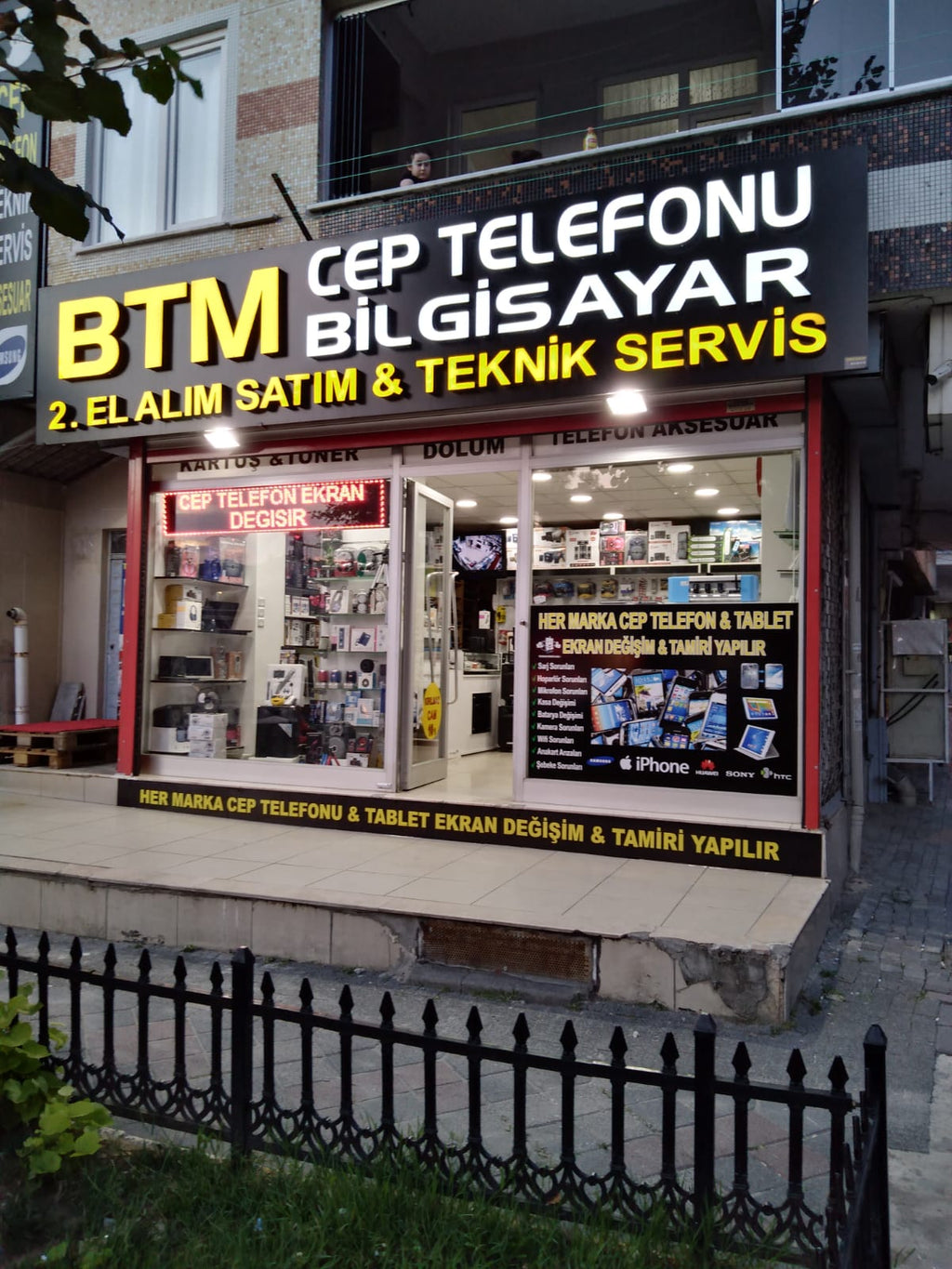 BTM Cep Telefonu Bilgisayar Servis Kutu Harf Tabela | Antik Reklam Referans Çalışması - ANTİK REKLAM
