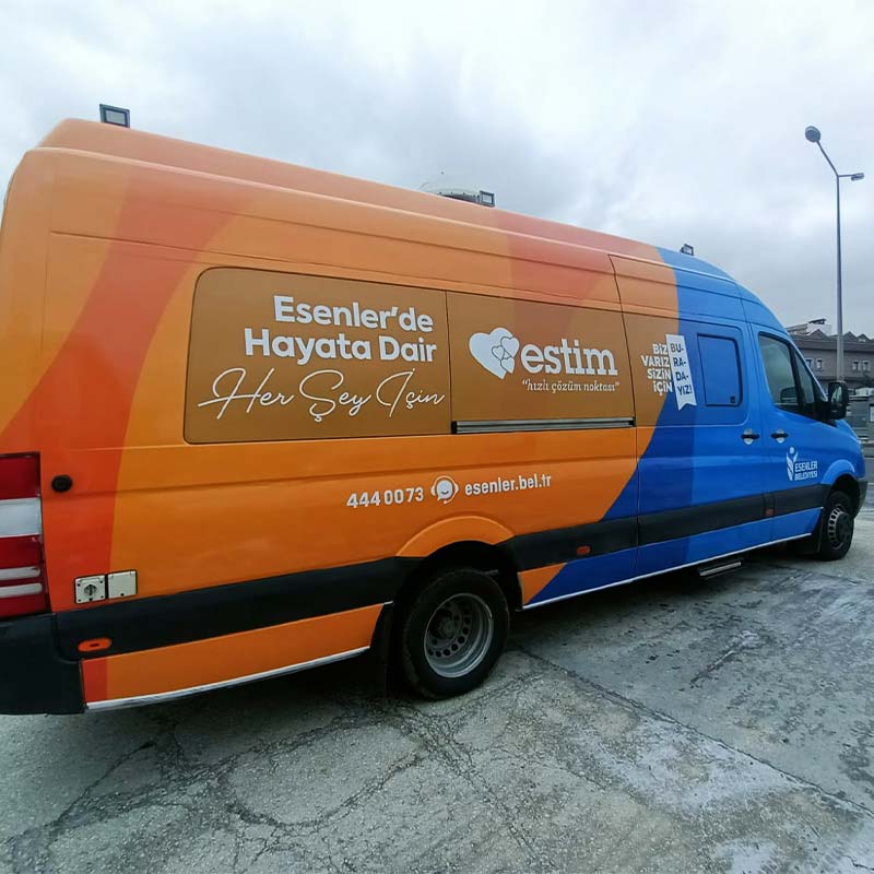 Esenler Belediyesi Araç Giydirme | Antik Reklam - ANTİK REKLAM