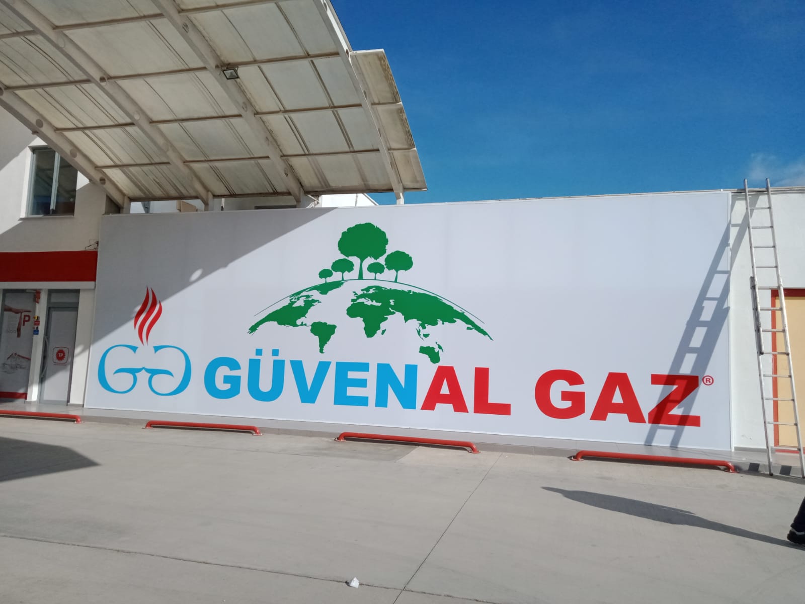 Güvenal Gaz Vinil Germe Tabela | Antik Reklam - ANTİK REKLAM