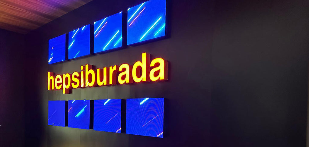 Hepsiburada Kutu Harf Tabela | Antik Reklam Referans Çalışması - ANTİK REKLAM