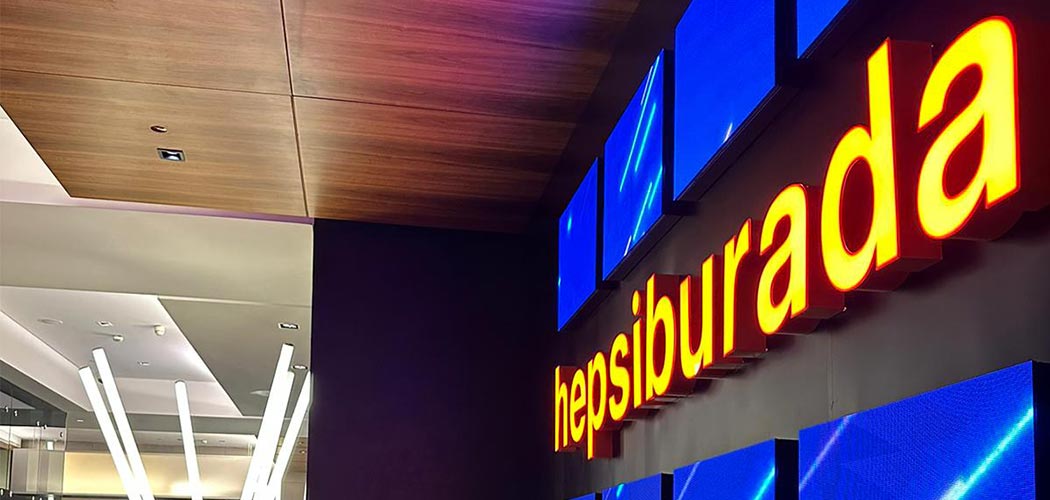 Hepsiburada Kutu Harf Tabela | Antik Reklam Referans Çalışması - ANTİK REKLAM