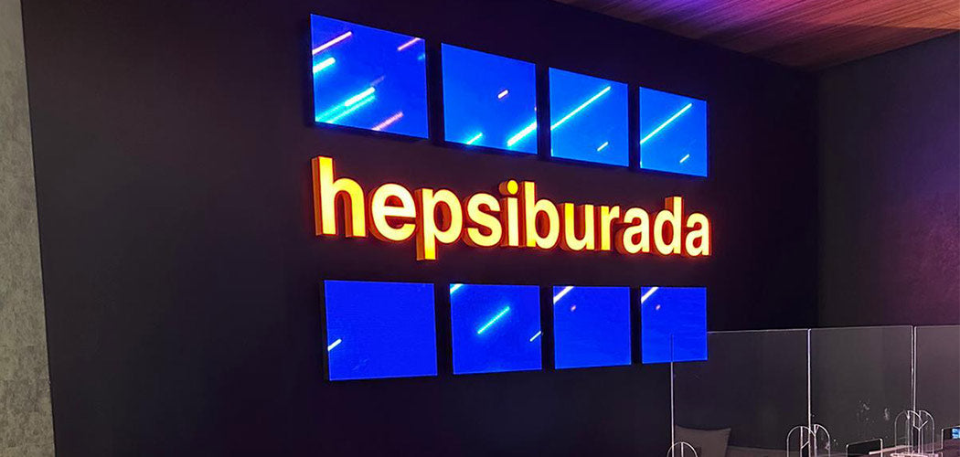Hepsiburada Kutu Harf Tabela | Antik Reklam Referans Çalışması - ANTİK REKLAM