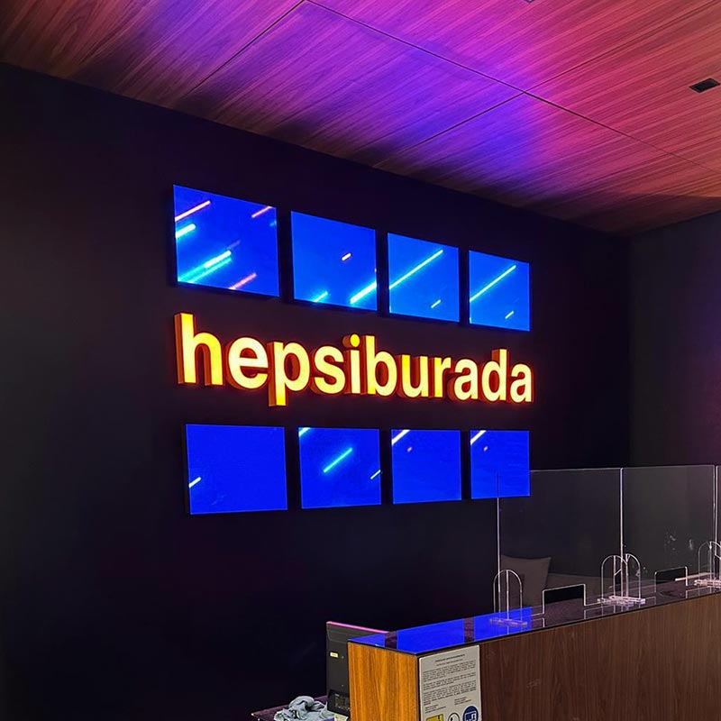 Hepsiburada Kutu Harf Tabela | Antik Reklam Referans Çalışması - ANTİK REKLAM