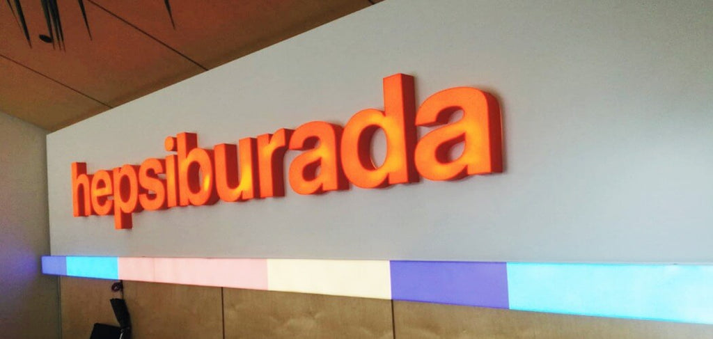 Hepsiburada Kutu Harf Tabela | Antik Reklam Referans Çalışması - ANTİK REKLAM