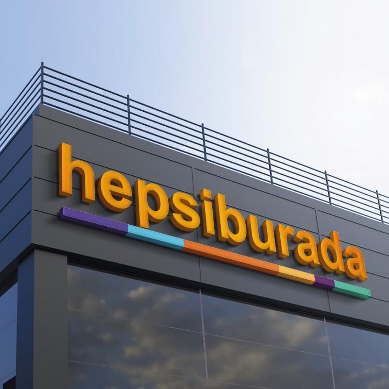 Hepsiburada Kutu Harf Tabela | Antik Reklam Referans Çalışması - ANTİK REKLAM