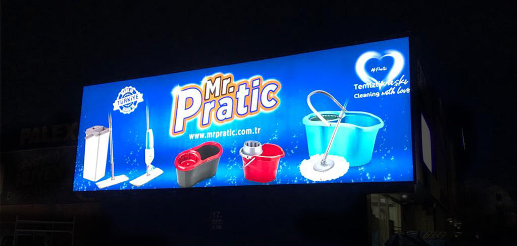 Mr. Pratic Temizlik Vinil Germe Tabela | Antik Reklam - ANTİK REKLAM