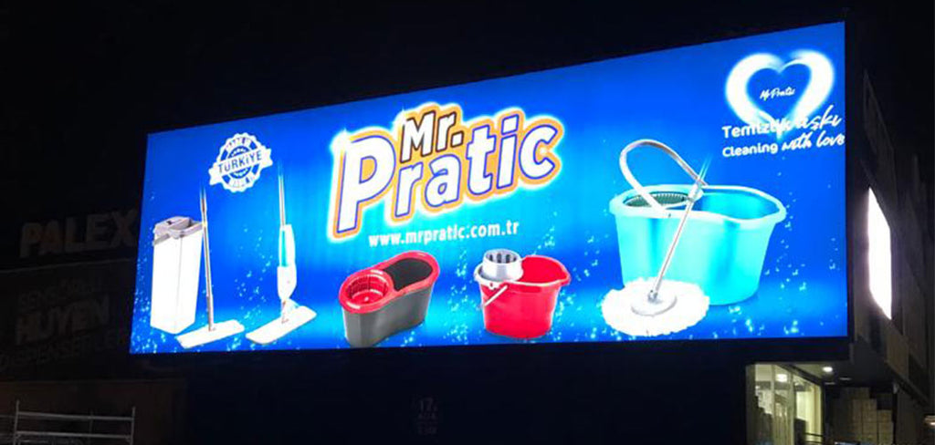 Mr. Pratic Temizlik Vinil Germe Tabela | Antik Reklam - ANTİK REKLAM