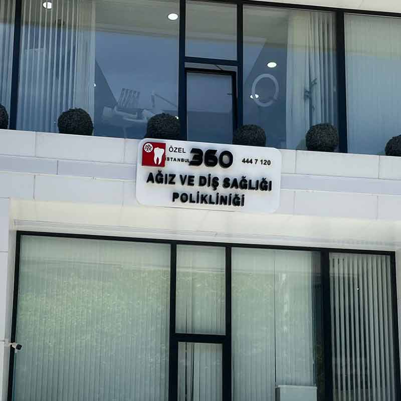 Özel İstanbul 360 Dişçi Işıklı Tabela | Antik Reklam Referans Çalışması - ANTİK REKLAM