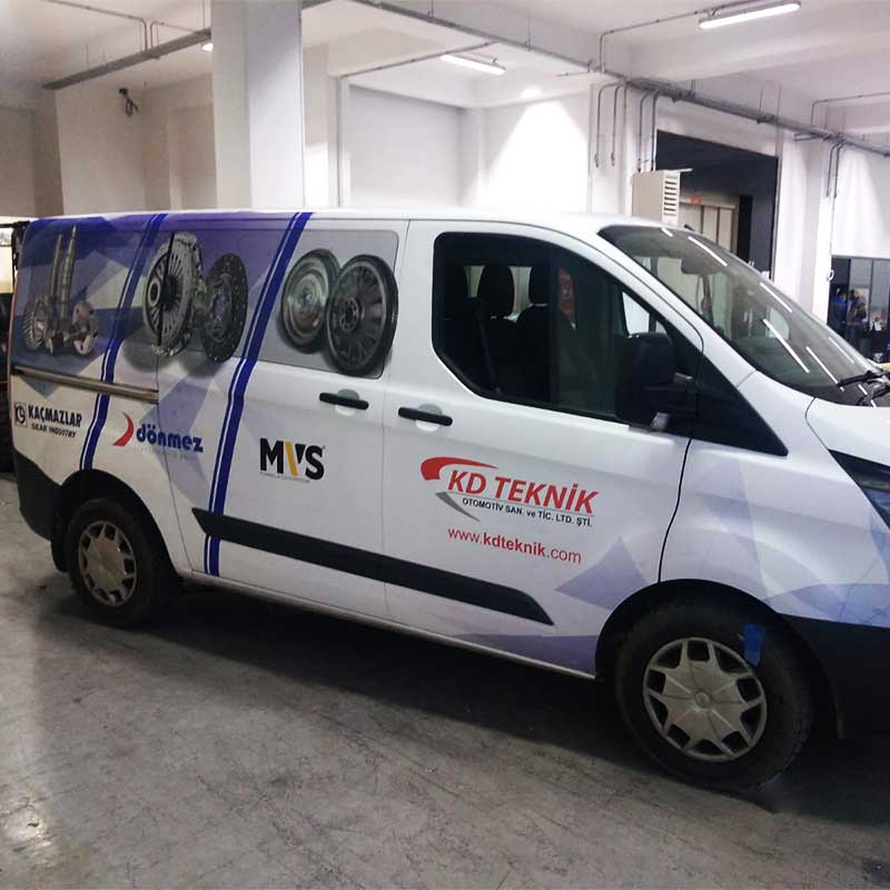 KD Teknik Ford Transit Custom Araç Giydirme | Antik Reklam - ANTİK REKLAM