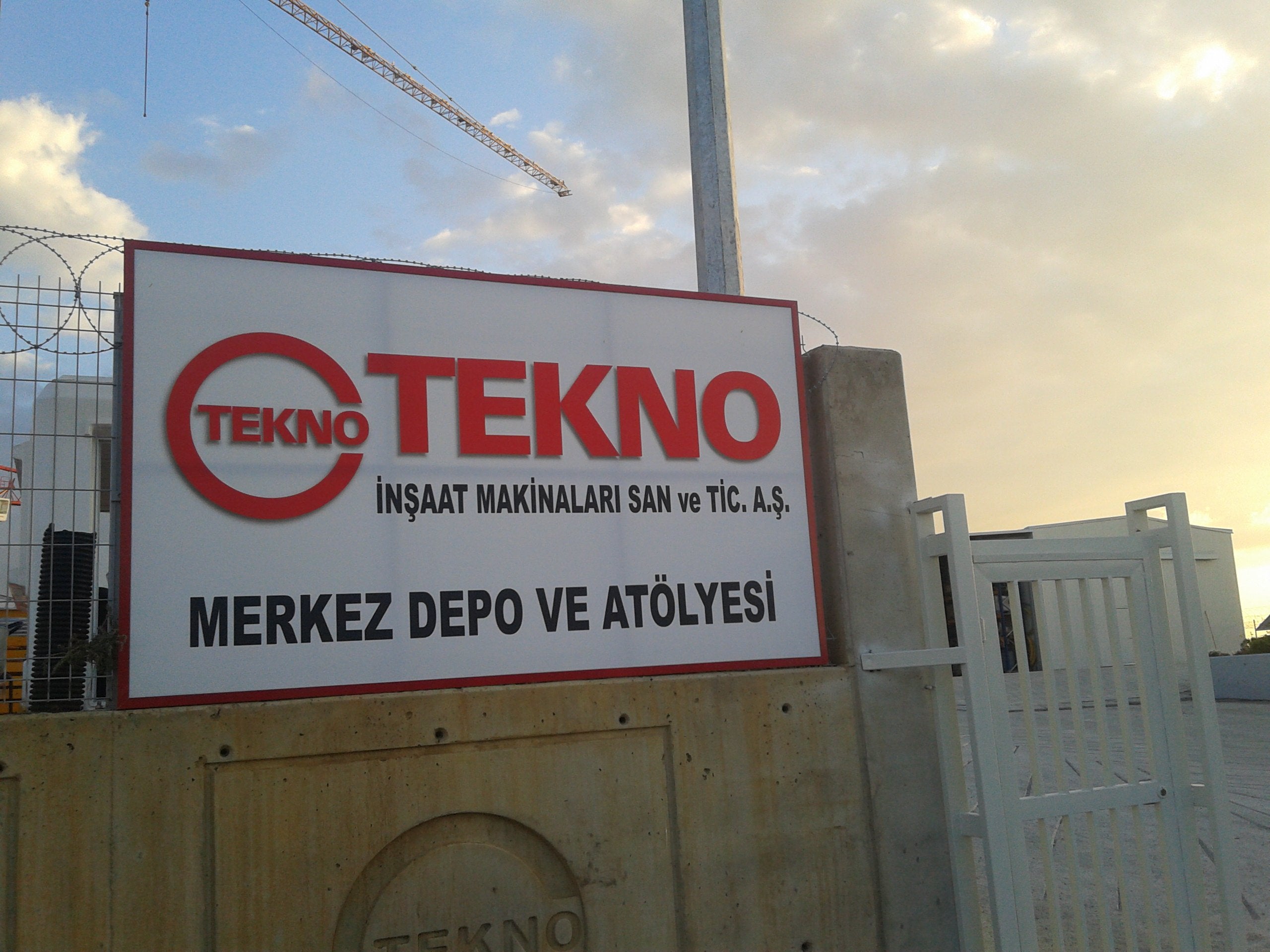 Tekno İnşaat Vinil Germe Tabela | Antik Reklam - ANTİK REKLAM