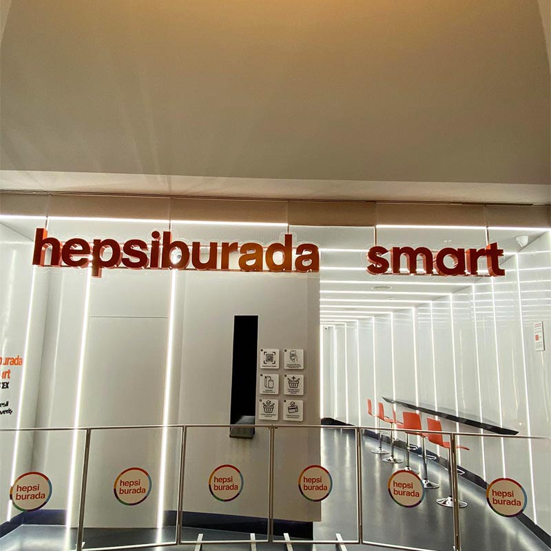 Hepsiburada Kutu Harf Tabela | Antik Reklam Referans Çalışması - ANTİK REKLAM