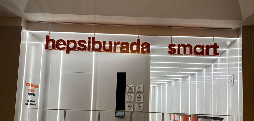 Hepsiburada Kutu Harf Tabela | Antik Reklam Referans Çalışması - ANTİK REKLAM