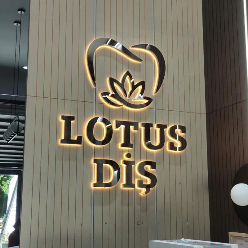 Lotus Diş Işıklı Tabela | Antik Reklam Referans Çalışması - ANTİK REKLAM