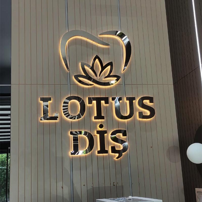 Lotus Diş Işıklı Tabela | Antik Reklam Referans Çalışması - ANTİK REKLAM