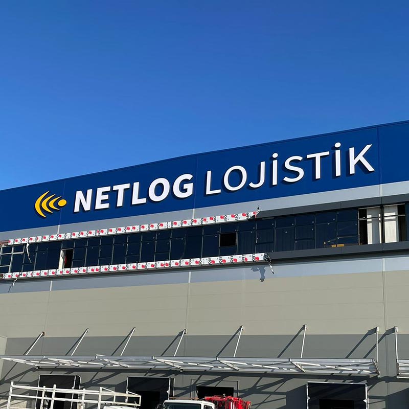 Netlog Lojistik Kutu Harf Tabela | Antik Reklam Referans Çalışması - ANTİK REKLAM