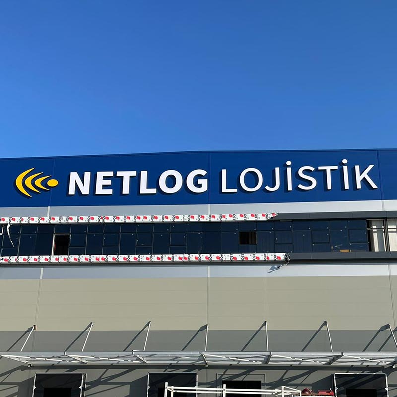 Netlog Lojistik Kutu Harf Tabela | Antik Reklam Referans Çalışması - ANTİK REKLAM