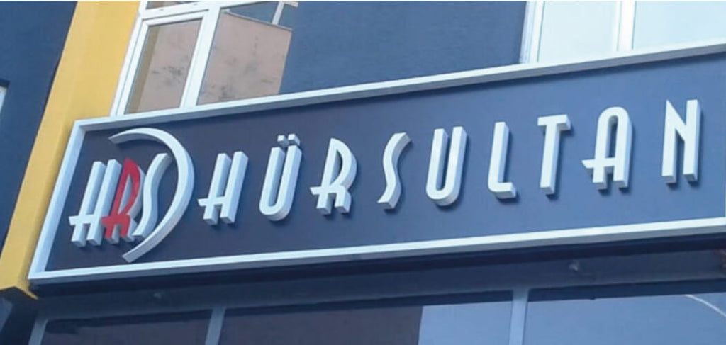 Hürsultan Kutu Harf Tabela | Antik Reklam Referans Çalışması - ANTİK REKLAM