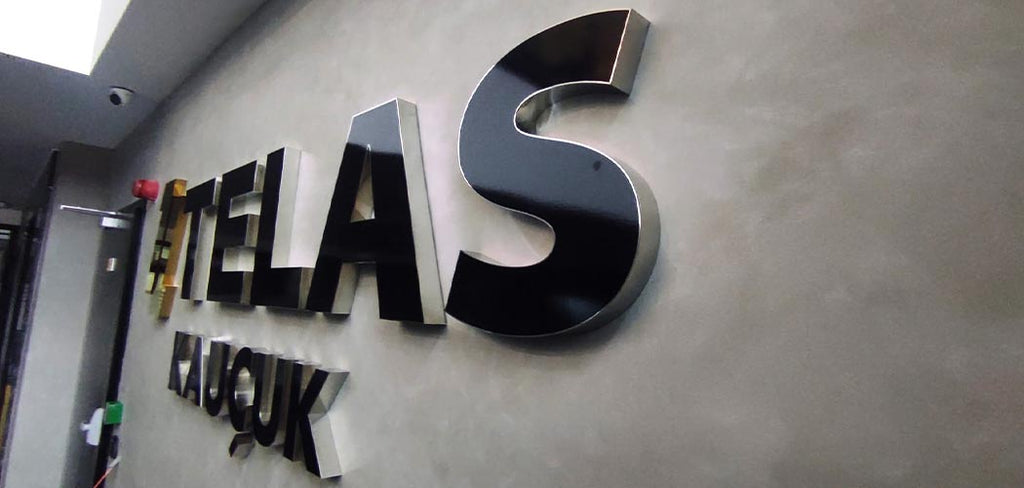 Telas Kauçuk Kutu Harf Tabela | Antik Reklam Referans Çalışması - ANTİK REKLAM