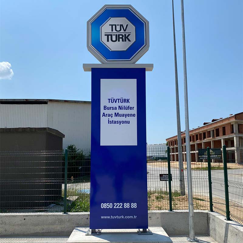 TÜVTÜRK Bursa Totem Tabela | Antik Reklam - ANTİK REKLAM