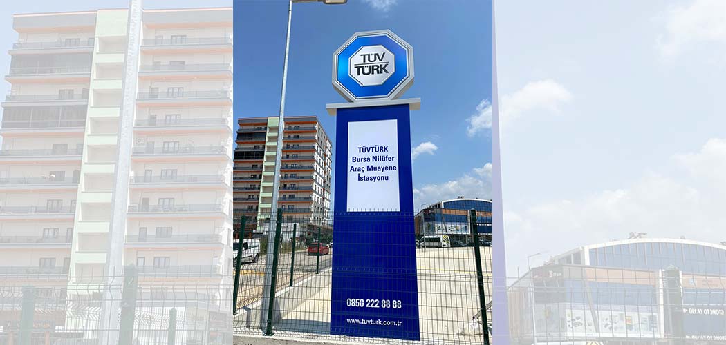 TÜVTÜRK Bursa Totem Tabela | Antik Reklam - ANTİK REKLAM