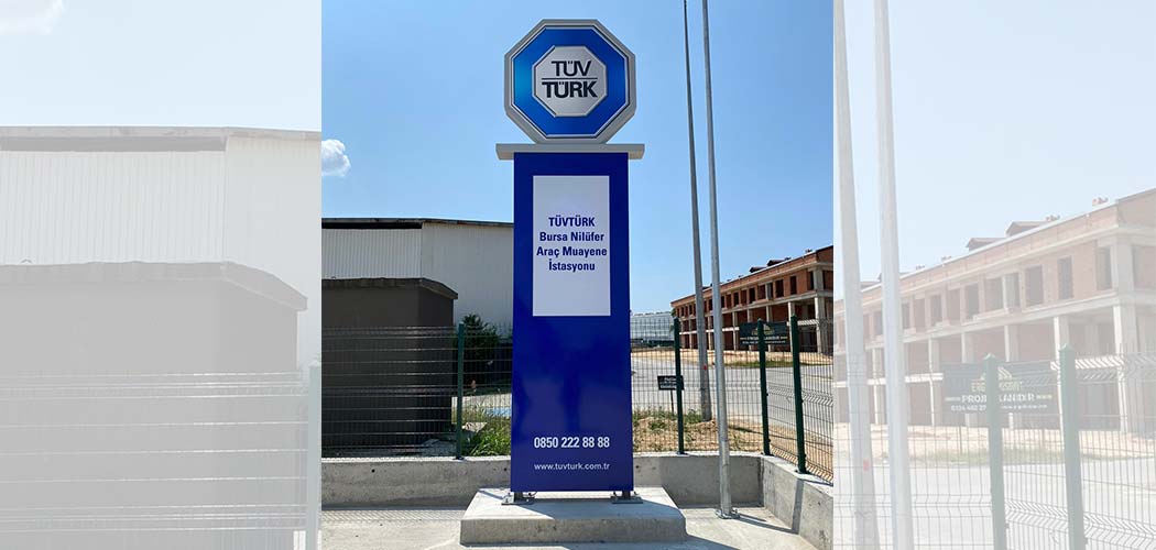 TÜVTÜRK Bursa Totem Tabela | Antik Reklam - ANTİK REKLAM