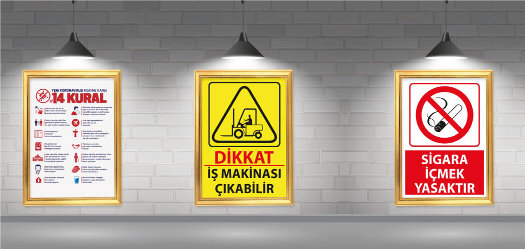 Foreks Üzeri Uyarı Levhaları Dijital Baskı | Antik Reklam - ANTİK REKLAM