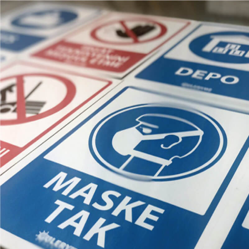 Foreks Üzeri Uyarı Levhaları Dijital Baskı | Antik Reklam - ANTİK REKLAM