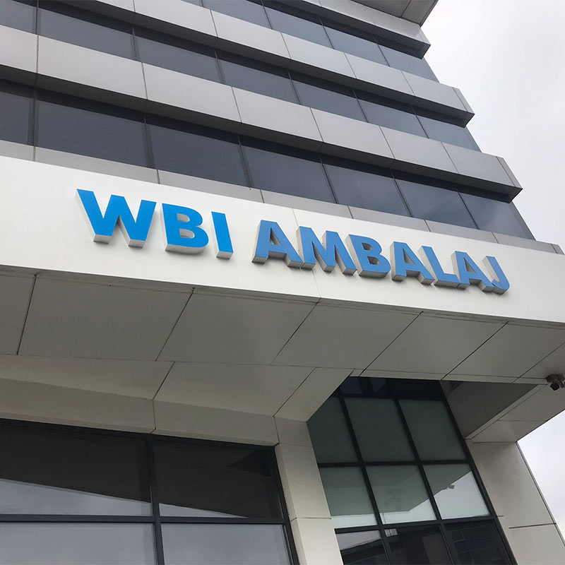 WBI Kutu Harf Tabela | Antik Reklam Referans Çalışması - ANTİK REKLAM