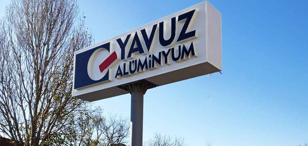 Yavuz Alüminyum Totem Tabela | Antik Reklam - ANTİK REKLAM