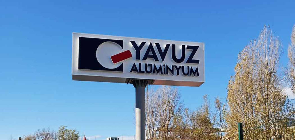 Yavuz Alüminyum Totem Tabela | Antik Reklam - ANTİK REKLAM